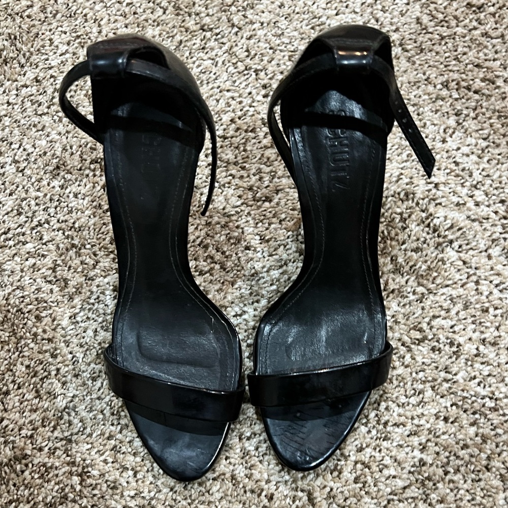Black Ankle Strap Heels